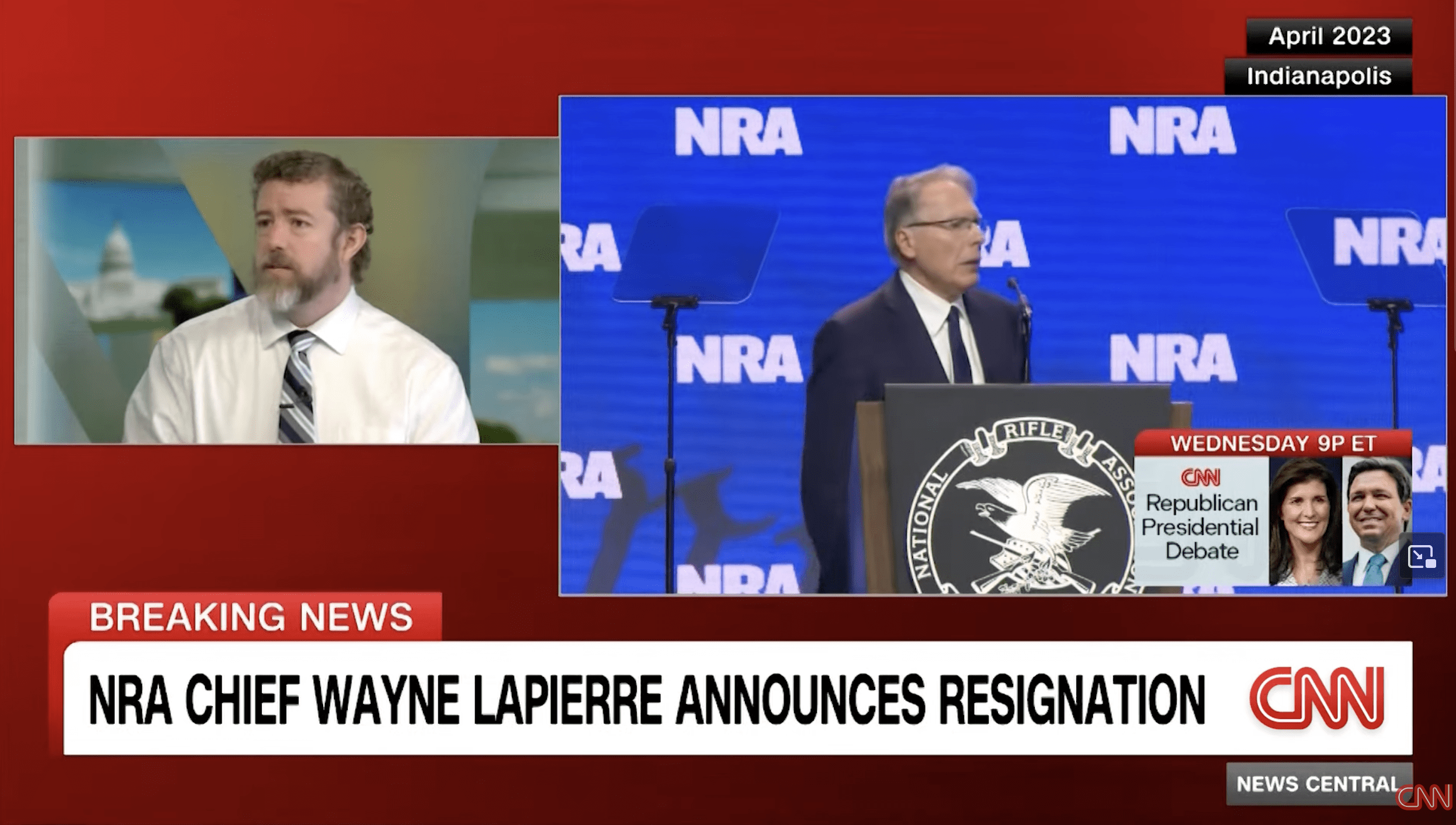 Wayne LaPierre, Head of the NRA, Resigns